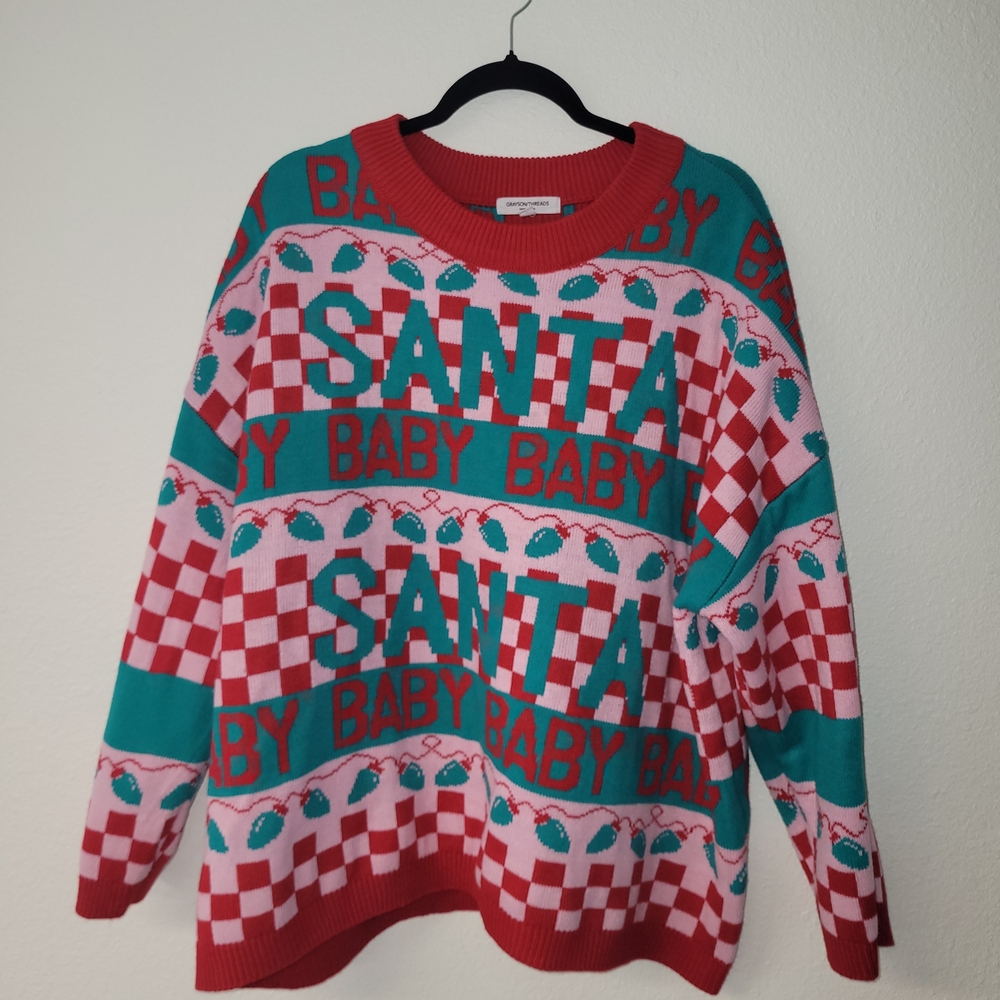 Festive Santa Baby Sweater
